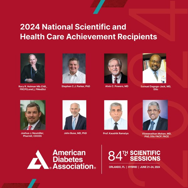 The American Diabetes Association Announces the 2024 National Scientific and Health Care Achievement Award Winners