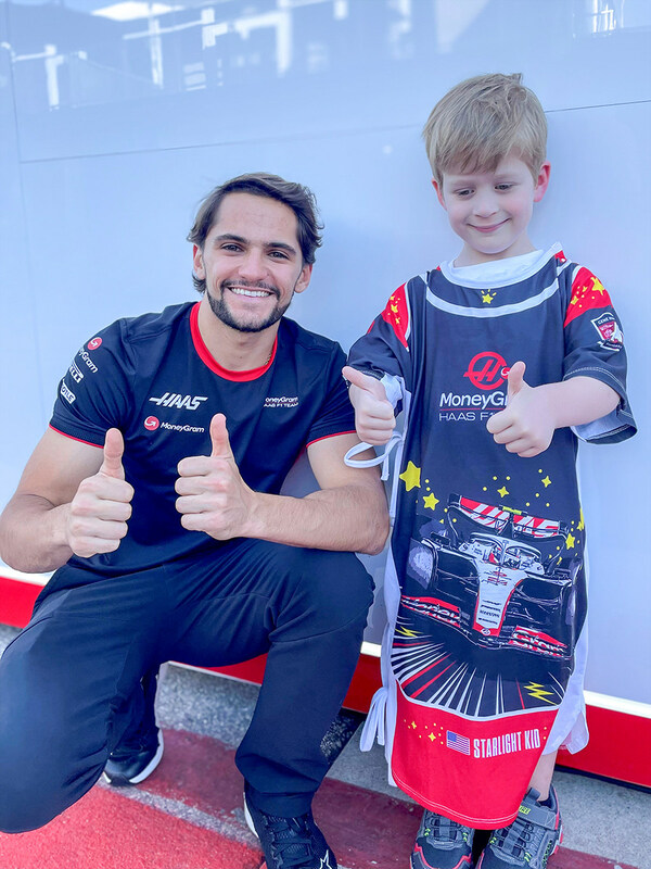 Starlight Children's Foundation and MoneyGram Haas F1 Team Unveil VF-23-Themed Starlight Hospital Gown