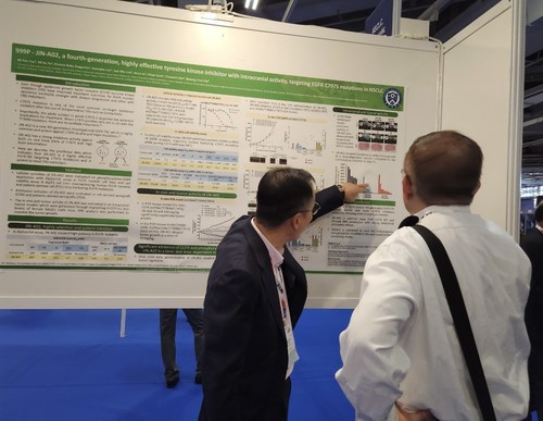 J INTS BIO's Novel Oral 4th Generation EGFR-TKI 'JIN-A02' effective against both cis and trans isomers of C797S mutations - ESMO 2022